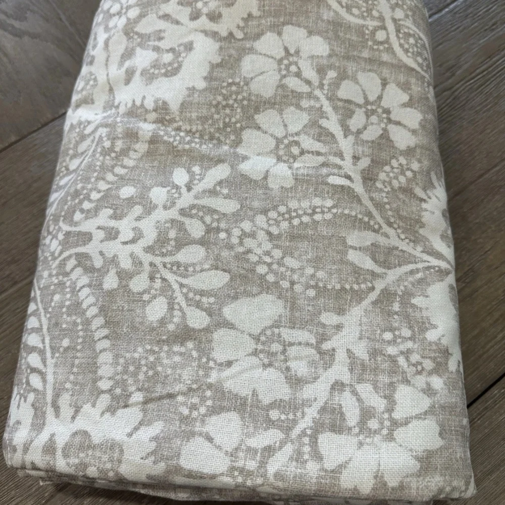 Pottery Barn Bernyce Flax Curtain 54x108